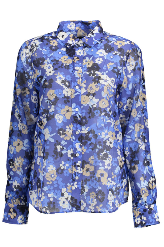 Gant Blue Cotton Women Shirt