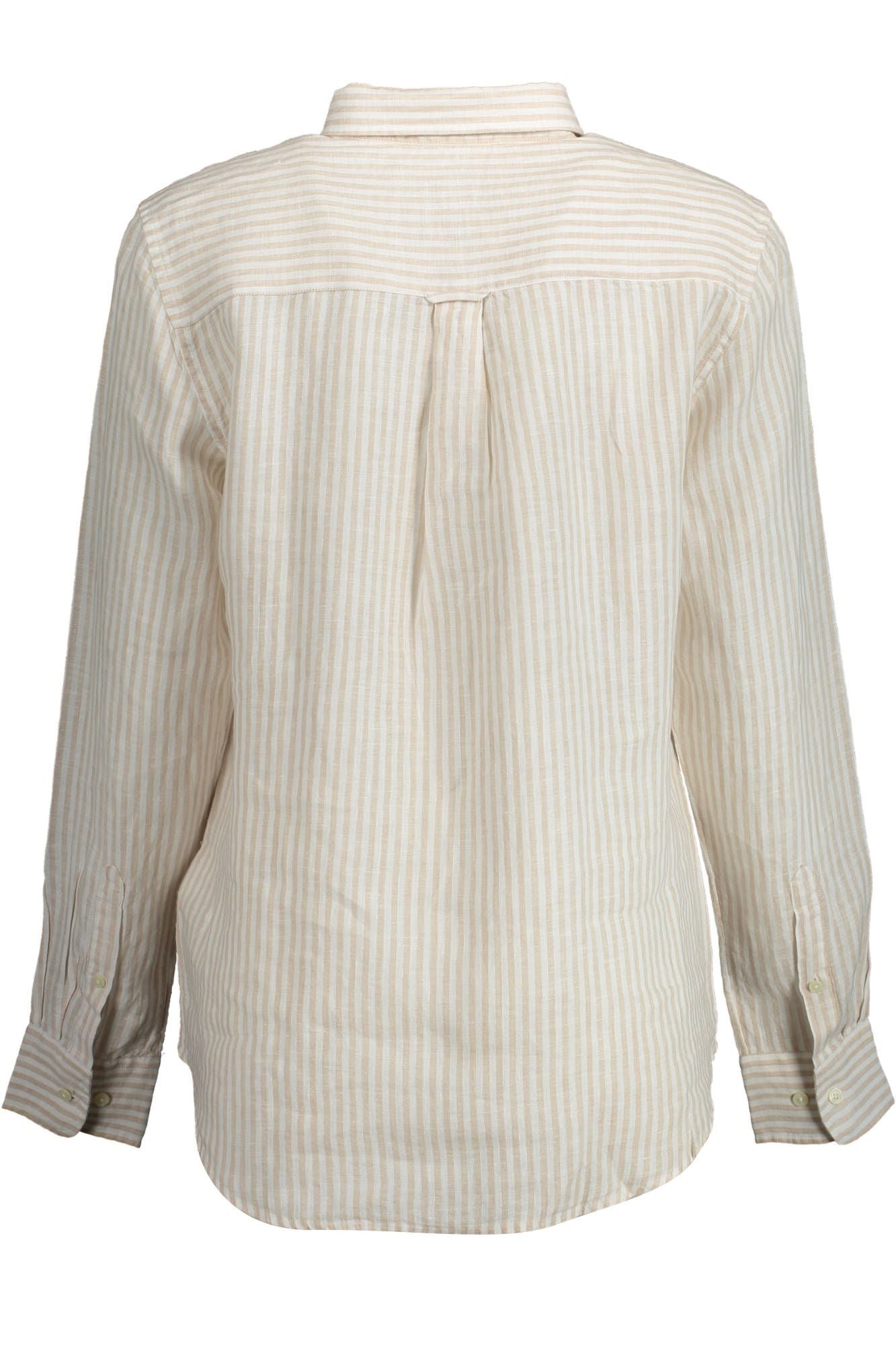 Gant Beige Linen Women Shirt