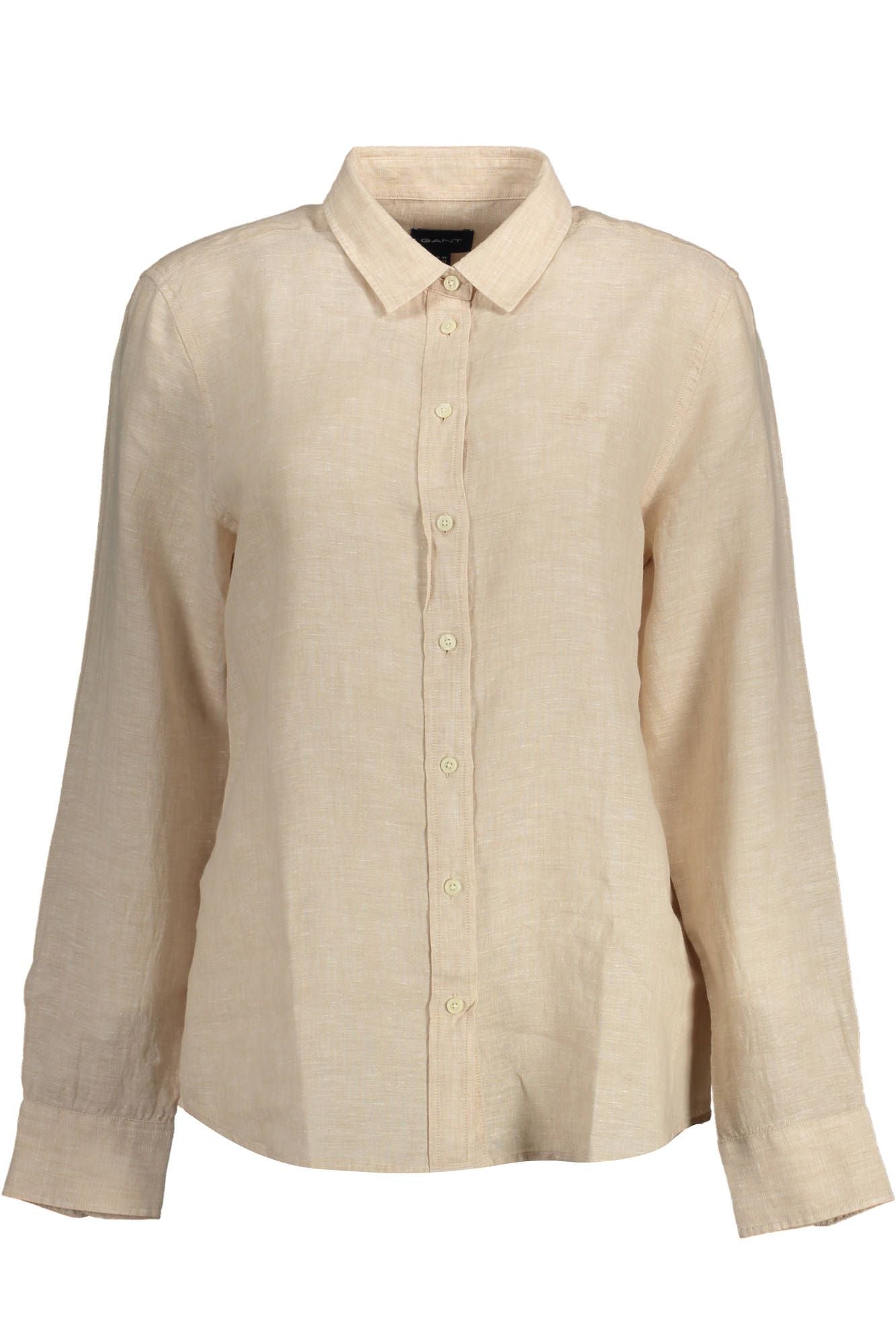 Gant Beige Linen Women Shirt