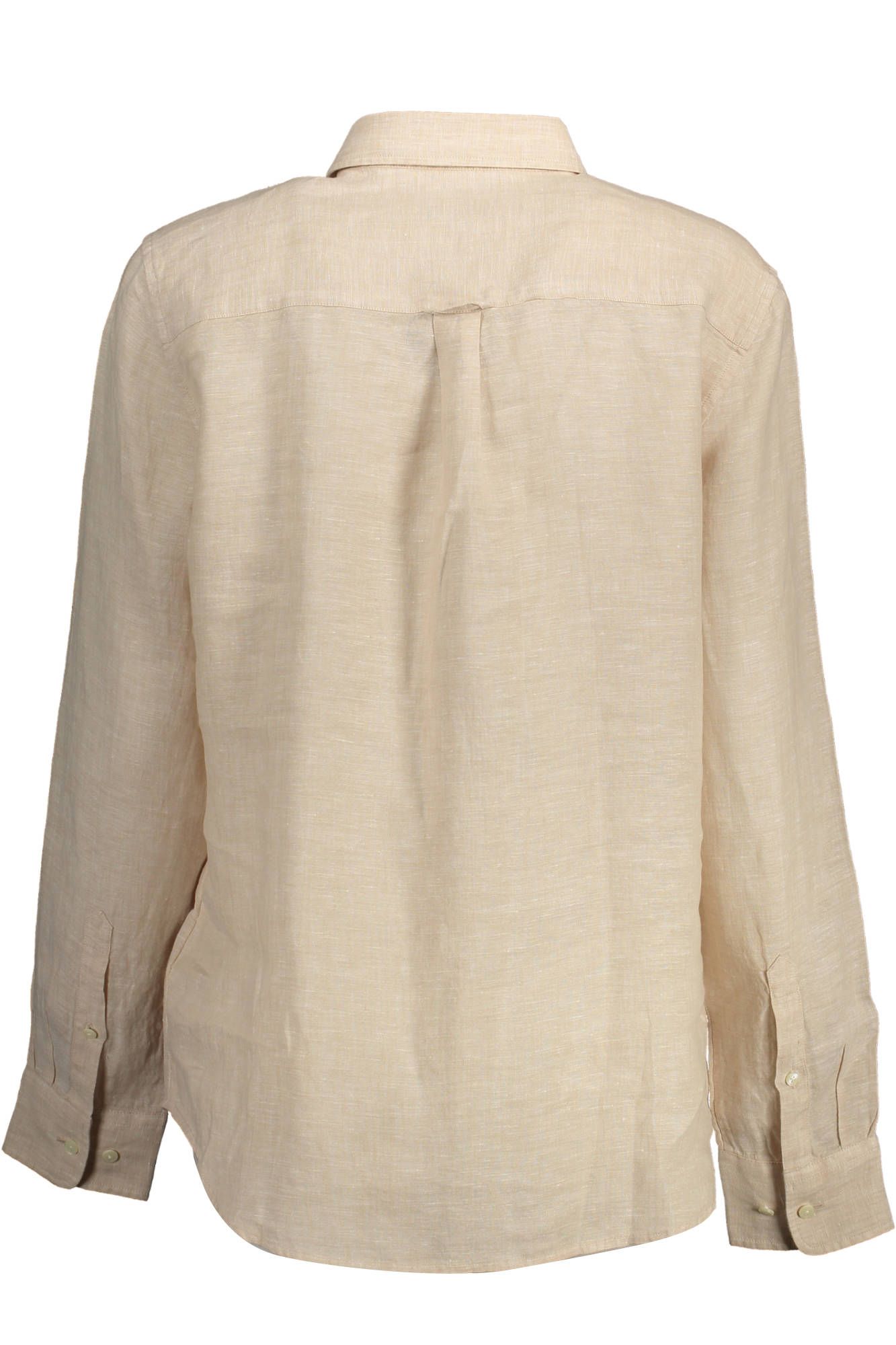 Gant Beige Linen Women Shirt