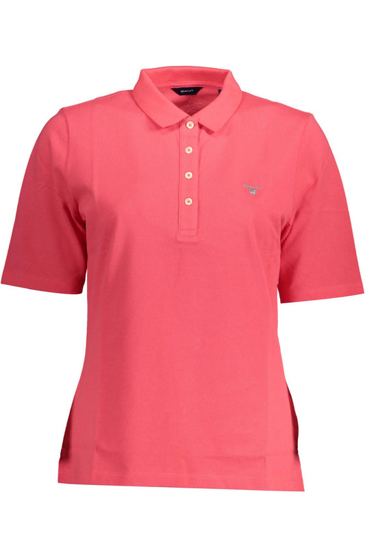 Gant Pink Cotton Women Polo Shirt