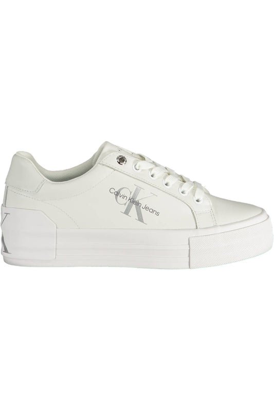 Calvin Klein White Polyester Women Sneaker