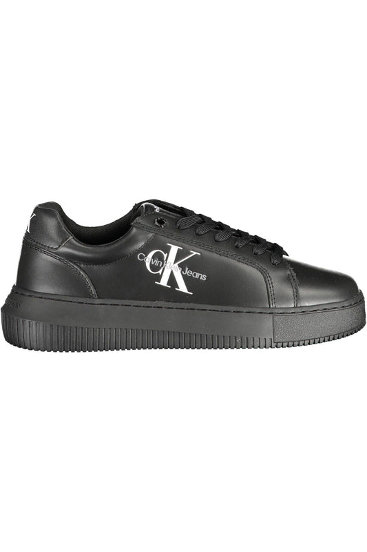 Calvin Klein Black Leather Women Sneaker