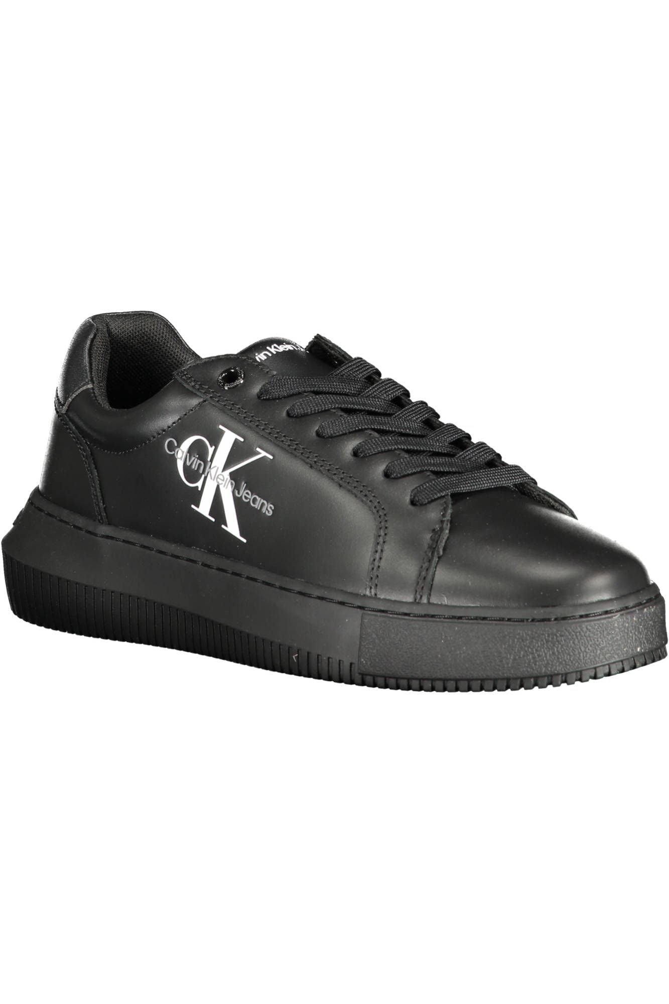 Calvin Klein Black Leather Women Sneaker