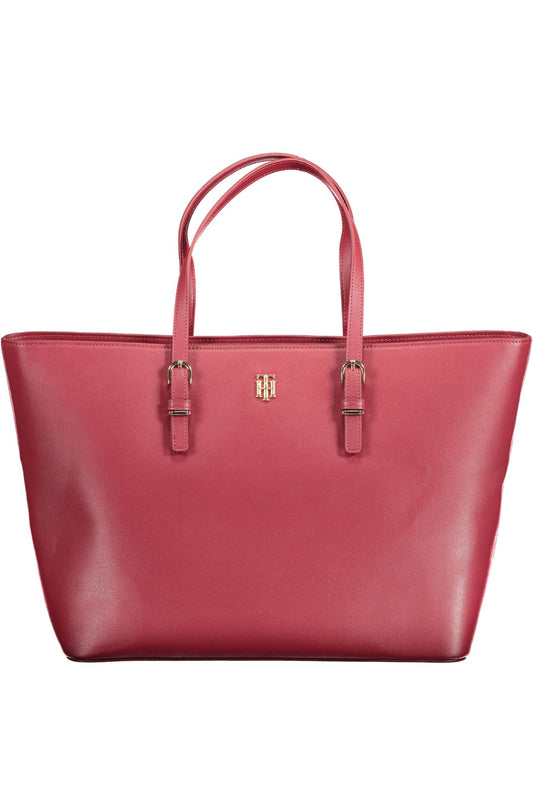 Tommy Hilfiger Red Polyurethane Women Handbag