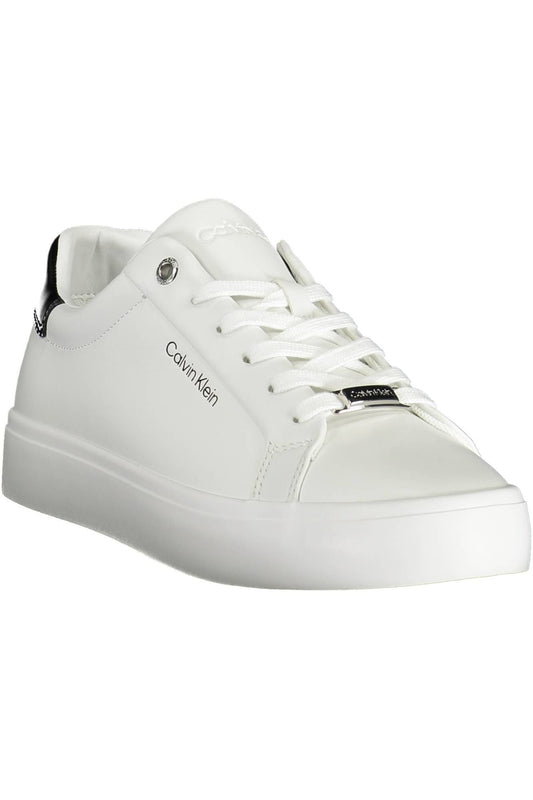 Calvin Klein White Leather Women Sneaker