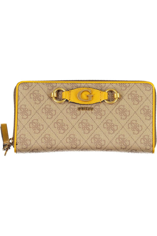 Guess Jeans Beige Polyurethane Women Wallet