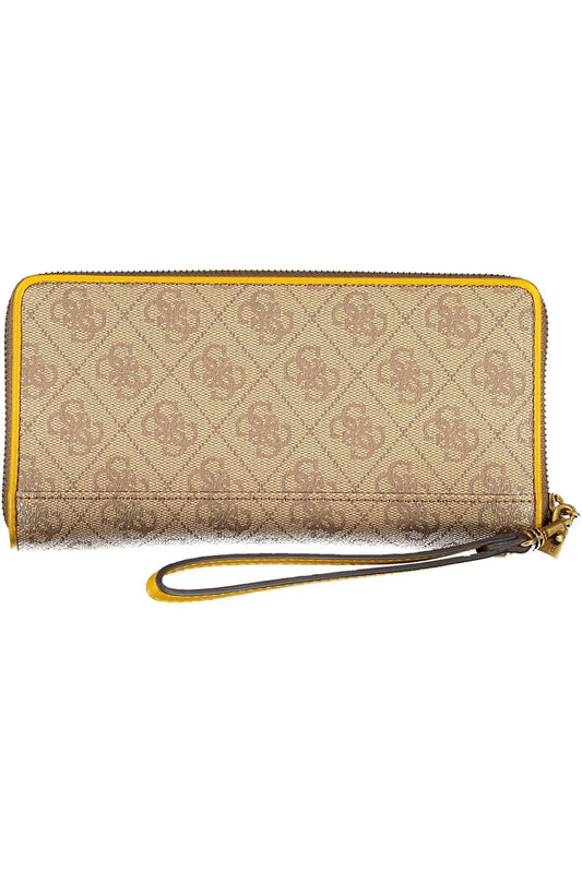 Guess Jeans Beige Polyurethane Women Wallet