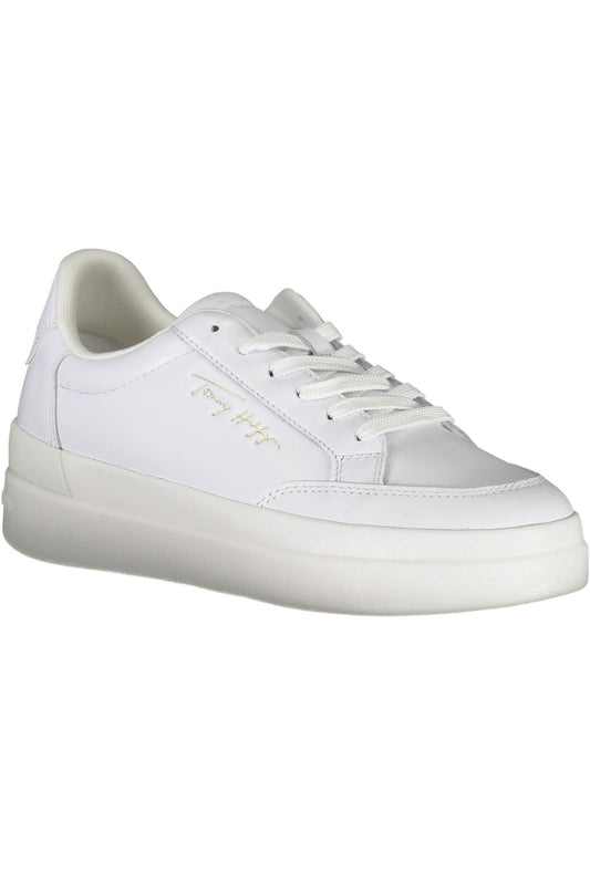 Tommy Hilfiger White Polyester Women Sneaker