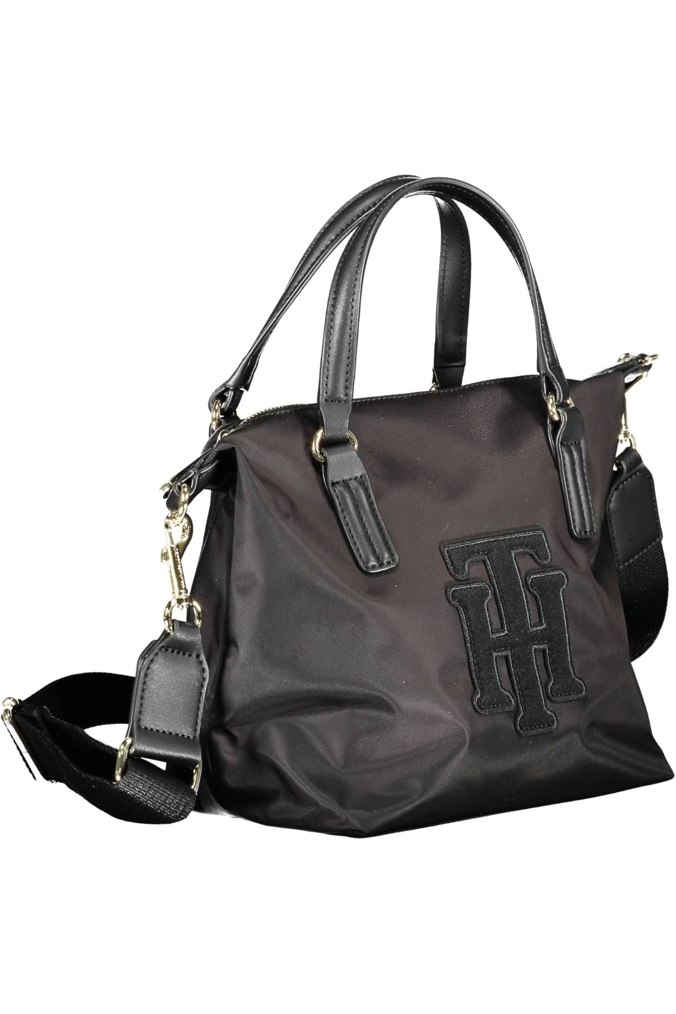 Tommy Hilfiger Black Nylon Women Handbag