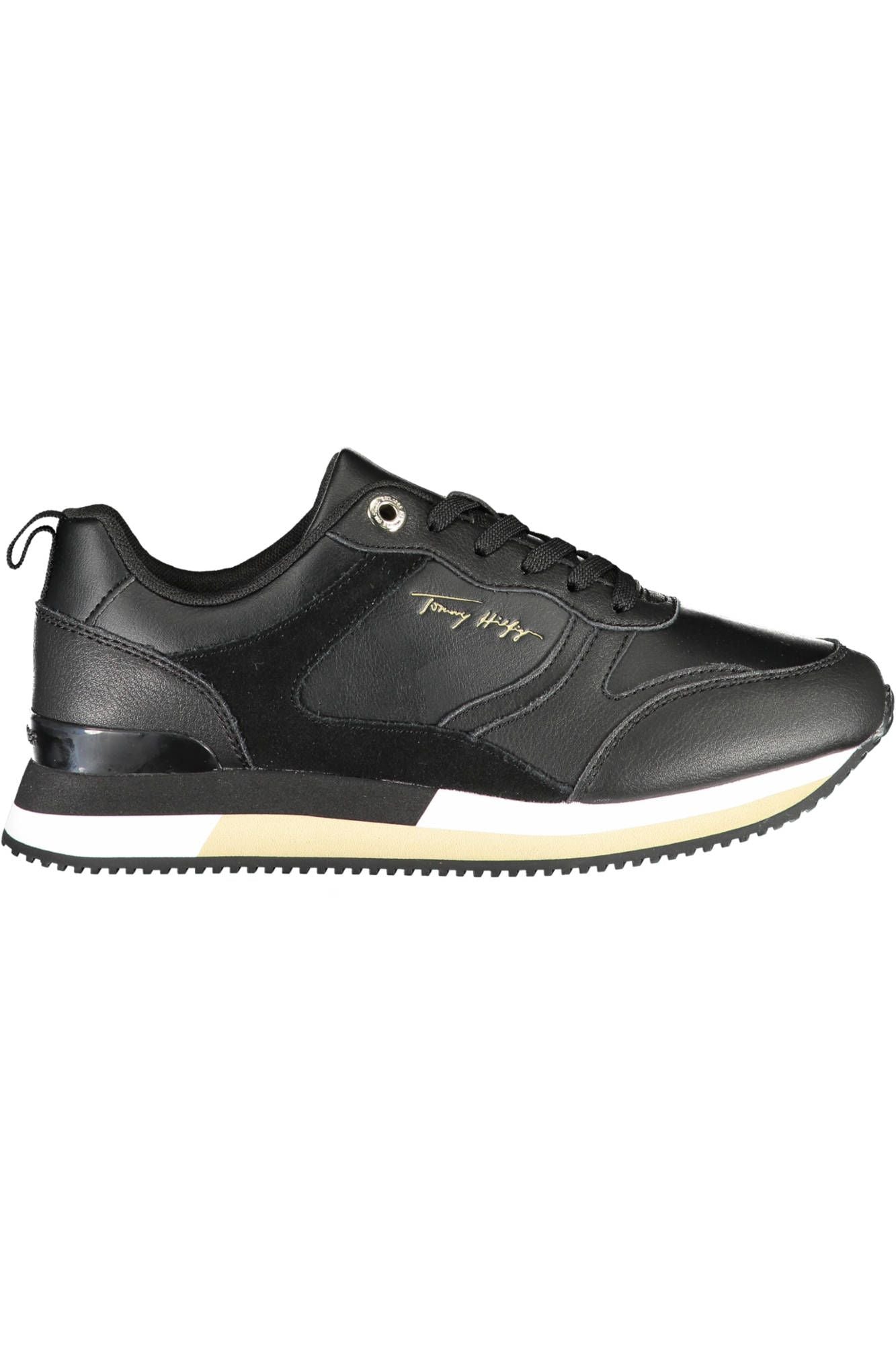 Tommy Hilfiger Black Polyester Women Sneaker