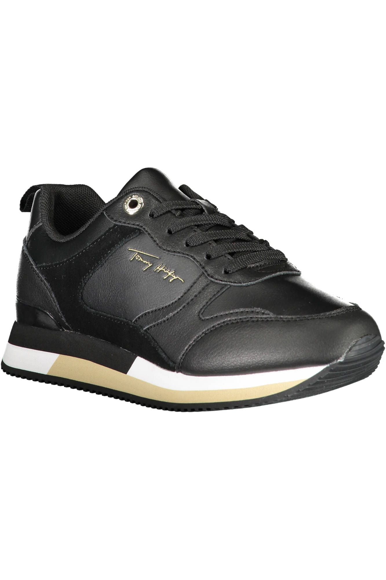 Tommy Hilfiger Black Polyester Women Sneaker