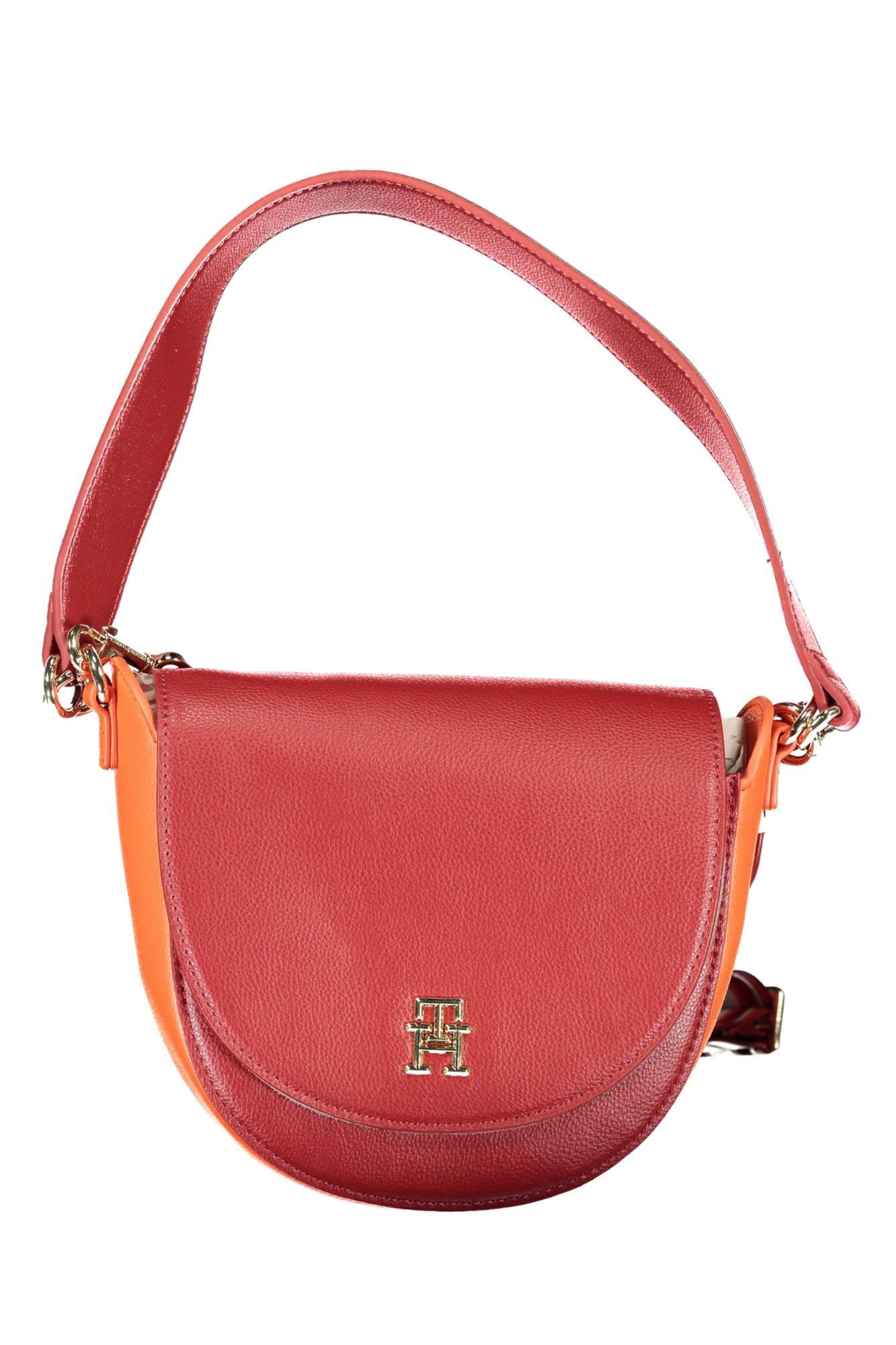 Tommy Hilfiger Red Polyester Women Handbag