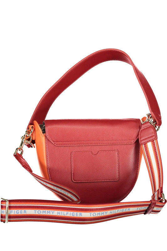 Tommy Hilfiger Red Polyester Women Handbag