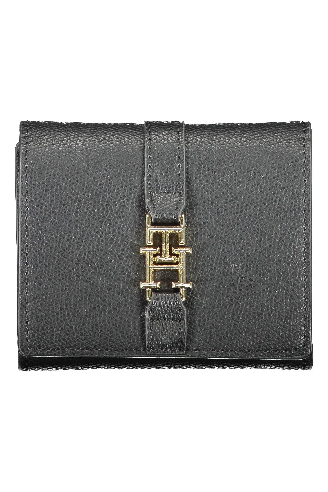 Tommy Hilfiger Black Polyurethane Women Wallet