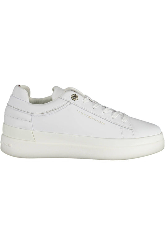 Tommy Hilfiger White Polyester Women Sneaker