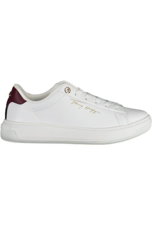 Tommy Hilfiger White Polyester Women Sneaker