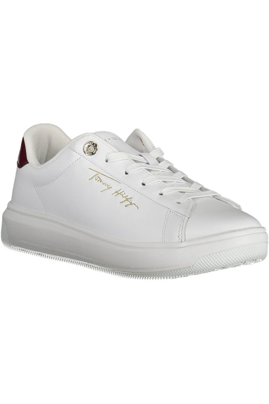 Tommy Hilfiger White Polyester Women Sneaker