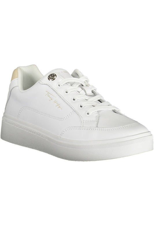 Tommy Hilfiger White Polyester Women Sneaker