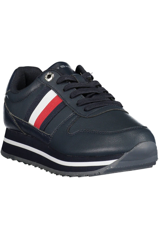 Tommy Hilfiger Blue Polyester Women Sneaker