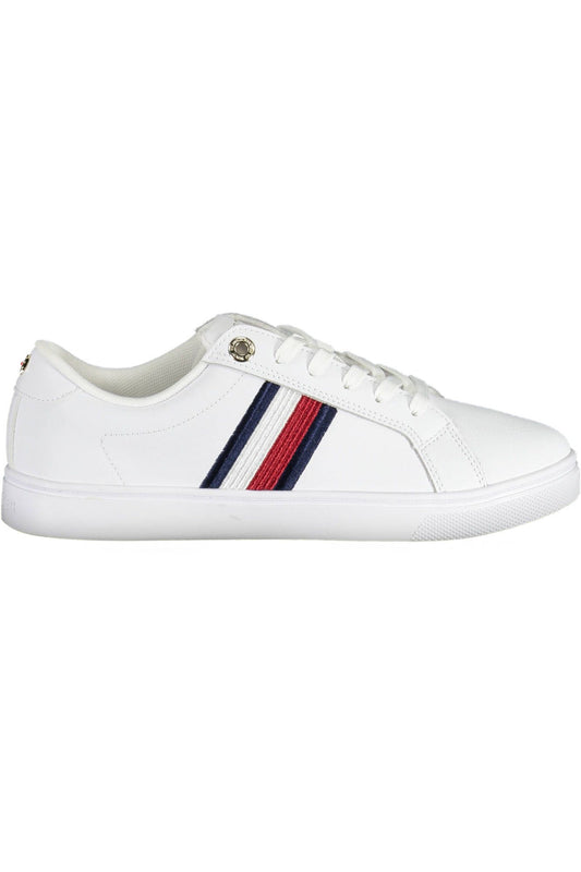 Tommy Hilfiger White Leather Women Sneaker