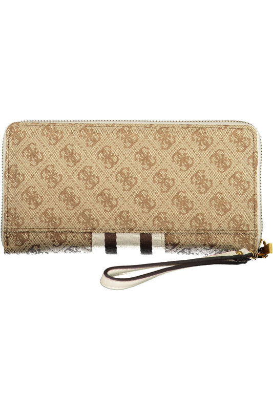 Guess Jeans Beige Polyester Women Wallet