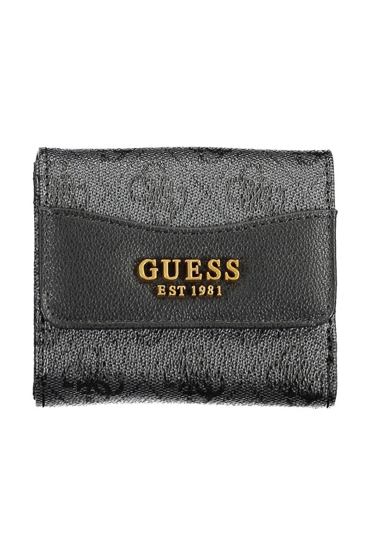 Guess Jeans Black Polyurethane Women Wallet