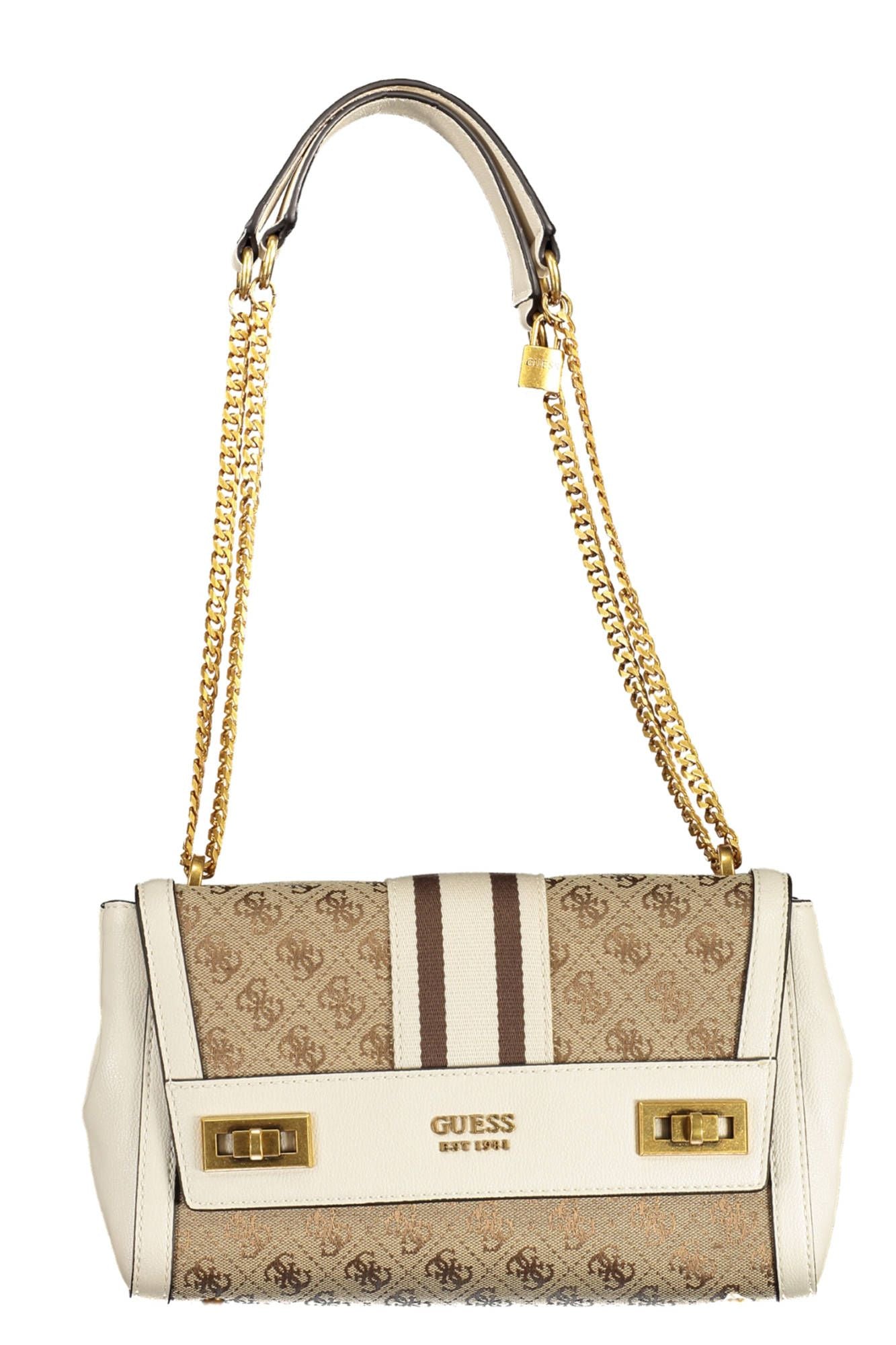 Guess Jeans Beige Polyester Women Handbag