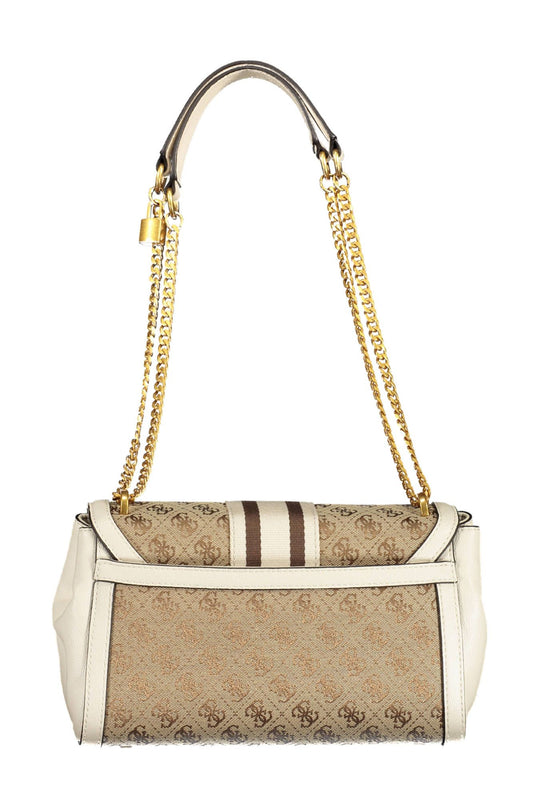 Guess Jeans Beige Polyester Women Handbag