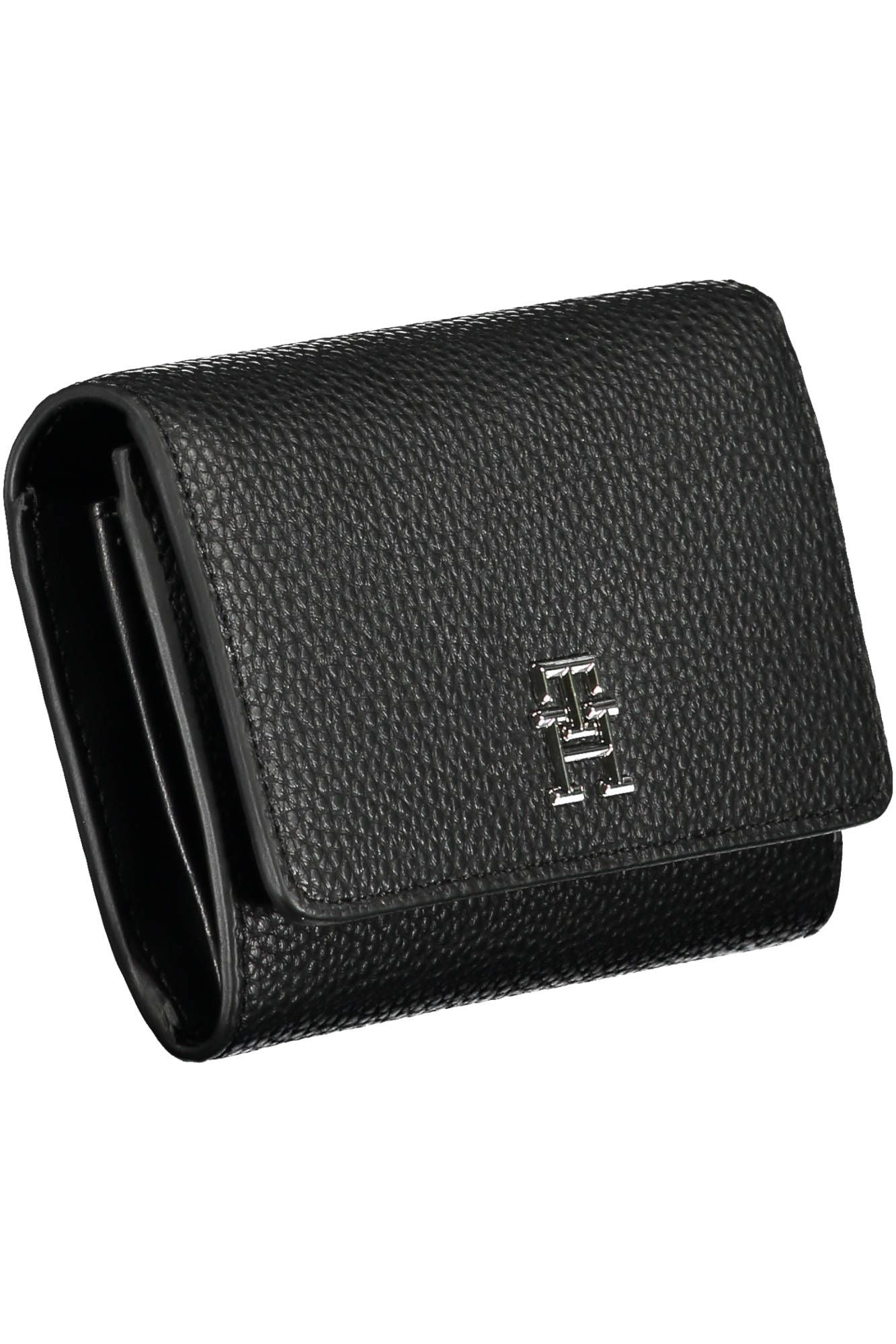 Tommy Hilfiger Black Polyurethane Women Wallet