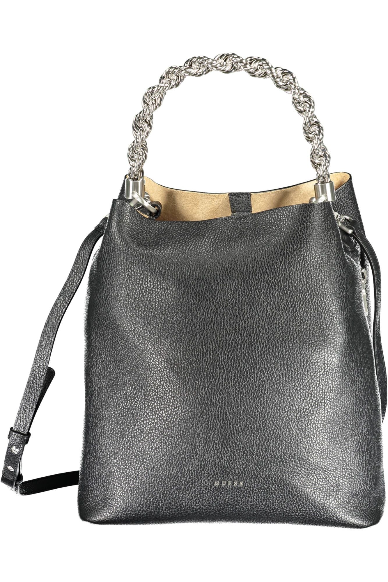 Guess Jeans Black Leather Women Handbag