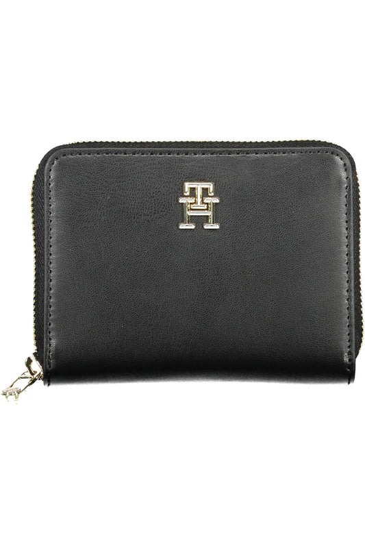 Tommy Hilfiger Black Polyurethane Women Wallet