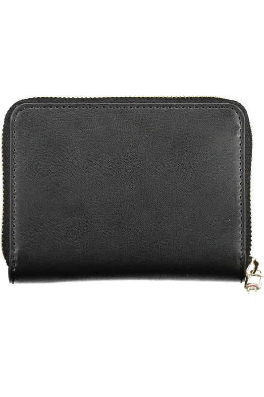 Tommy Hilfiger Black Polyurethane Women Wallet