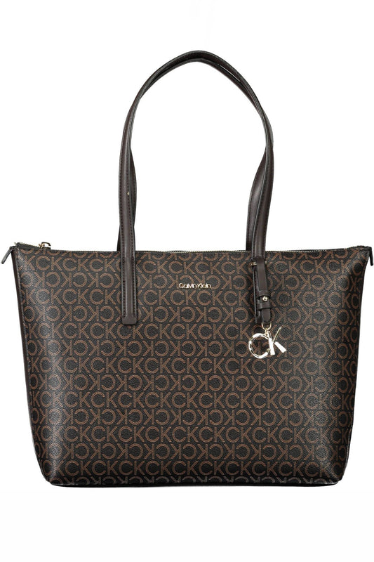 Calvin Klein Brown Polyester Women Handbag