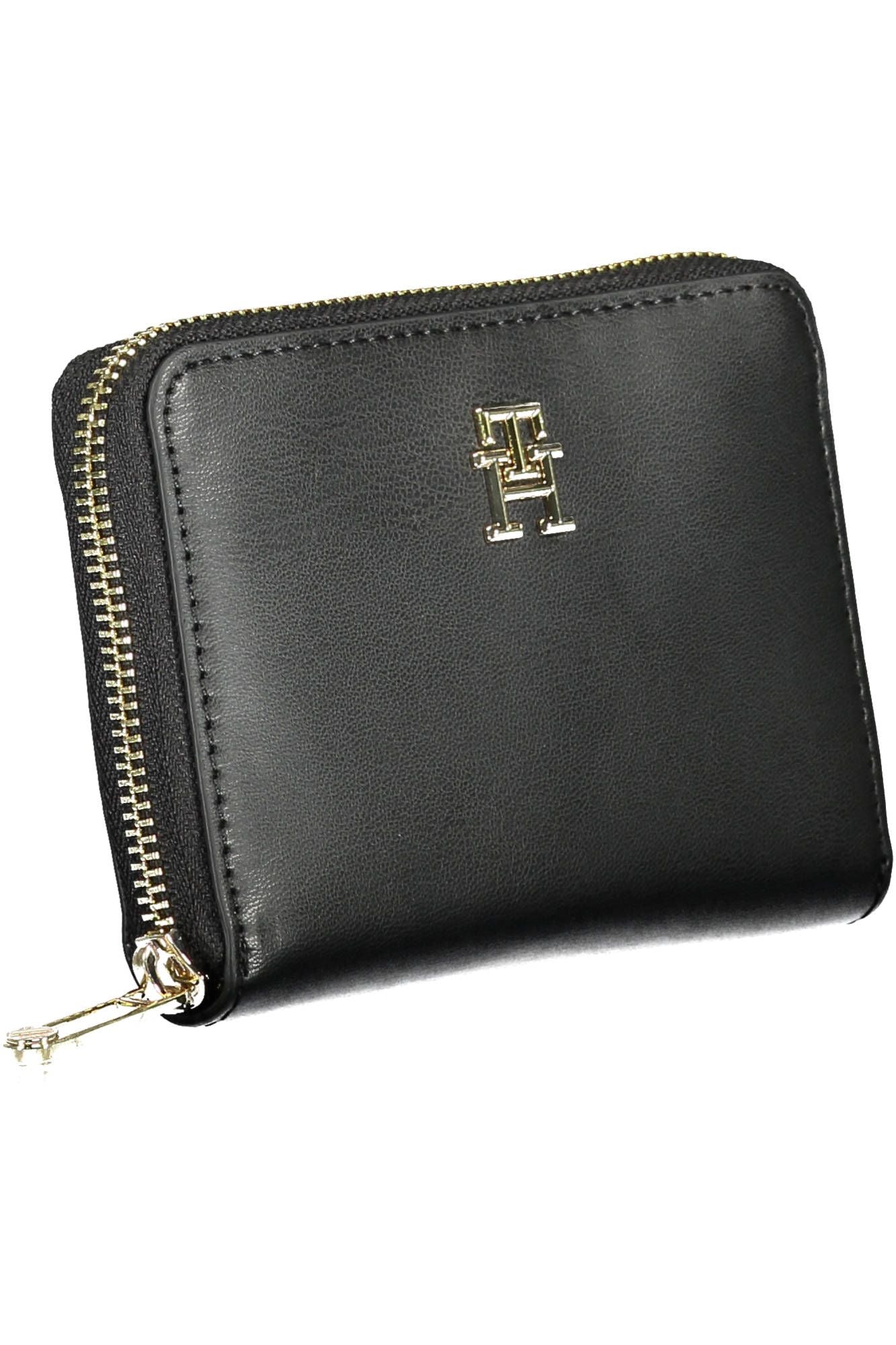 Tommy Hilfiger Black Polyurethane Women Wallet