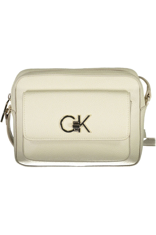 Calvin Klein White Polyester Women Handbag