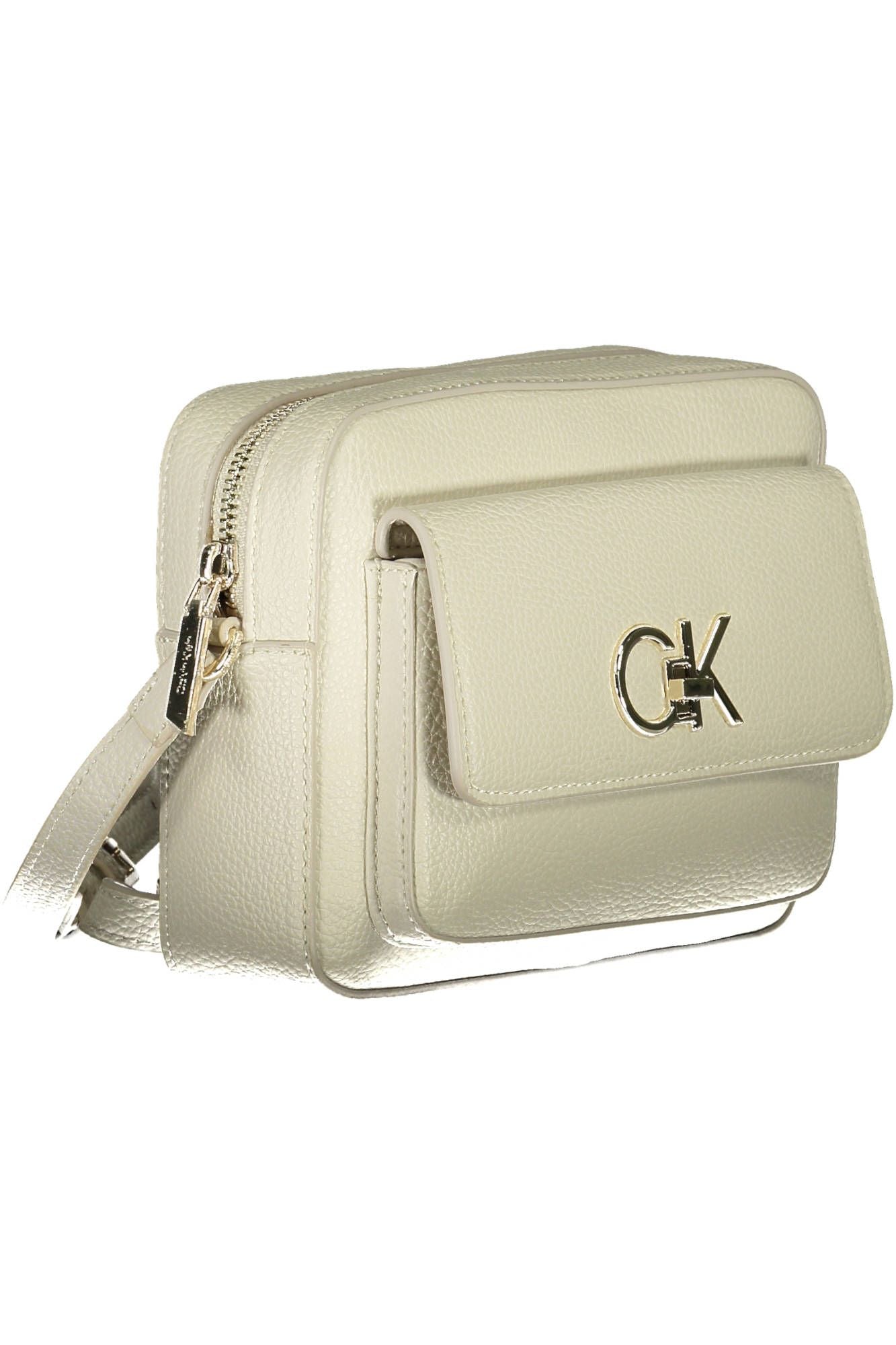 Calvin Klein White Polyester Women Handbag