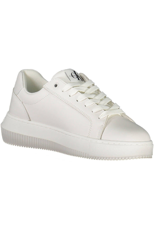 Calvin Klein White Leather Womens Sneaker