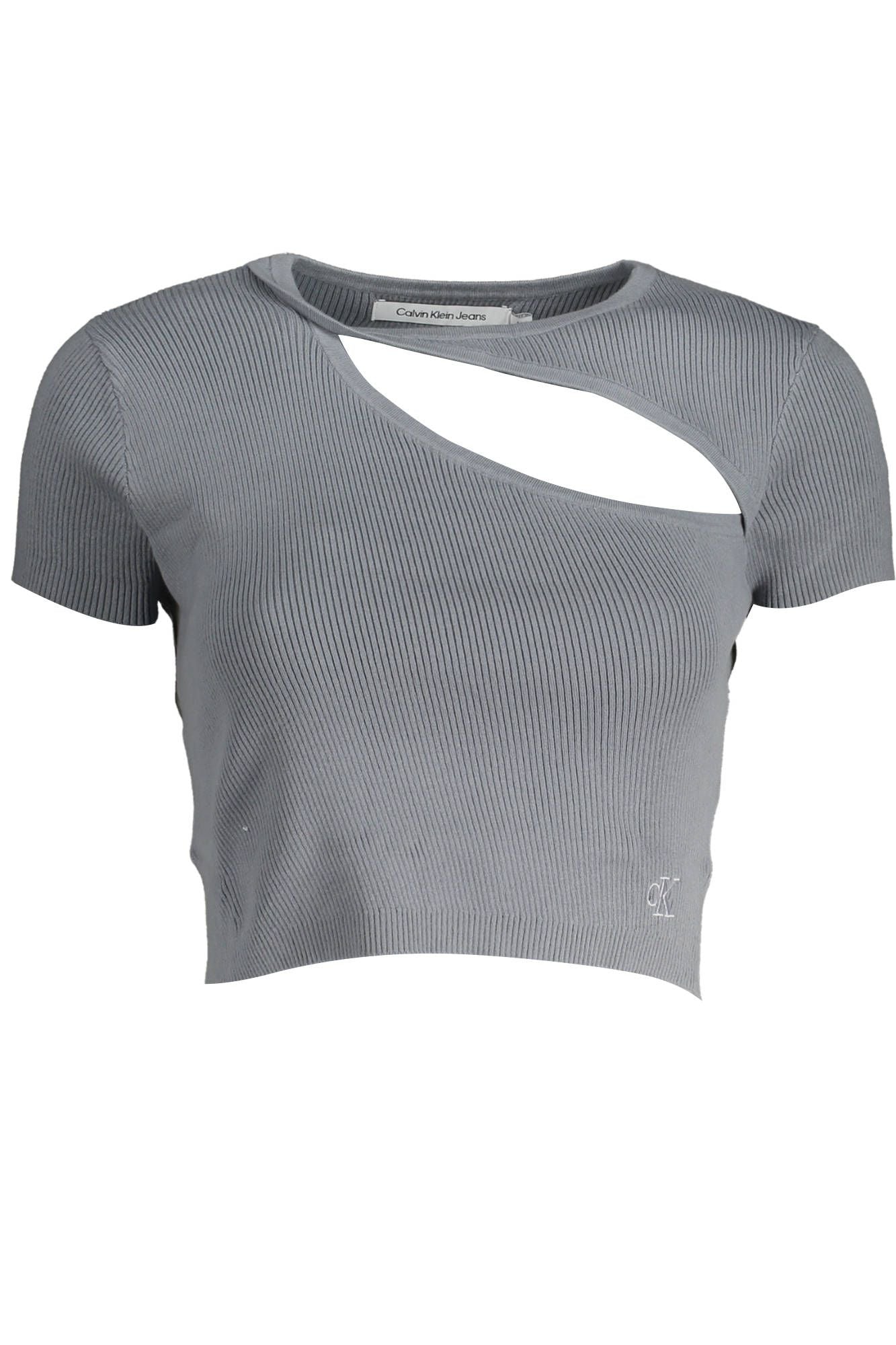 Calvin Klein Gray Cotton Women T-Shirt