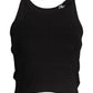 Calvin Klein Black Cotton Women Sleeveless Top