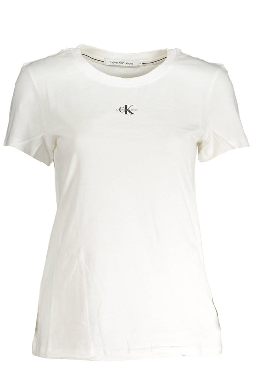 Calvin Klein White Cotton Women T-Shirt