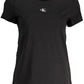 Calvin Klein Black Cotton Women T-Shirt