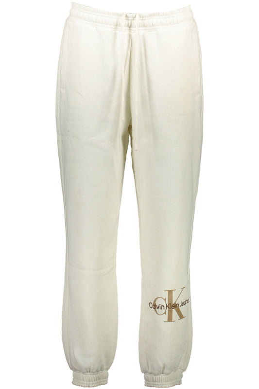 Calvin Klein White Cotton Women Sports Trouser