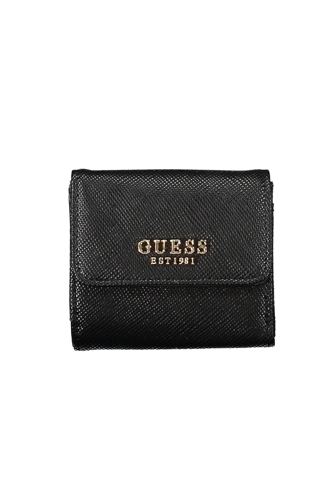 Guess Jeans Black Polyurethane Women Wallet