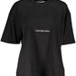 Calvin Klein Black Cotton Women T-Shirt