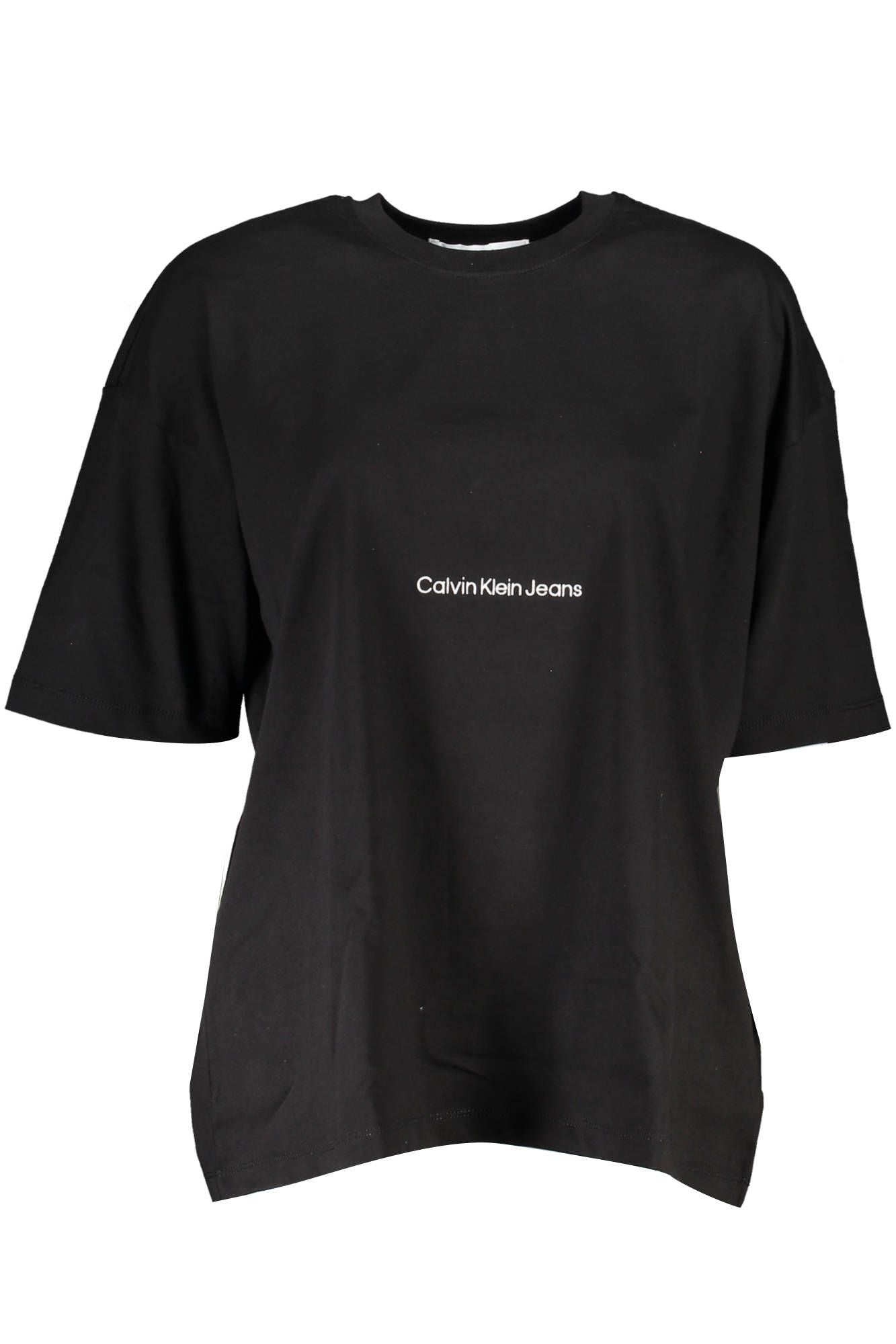 Calvin Klein Black Cotton Women T-Shirt