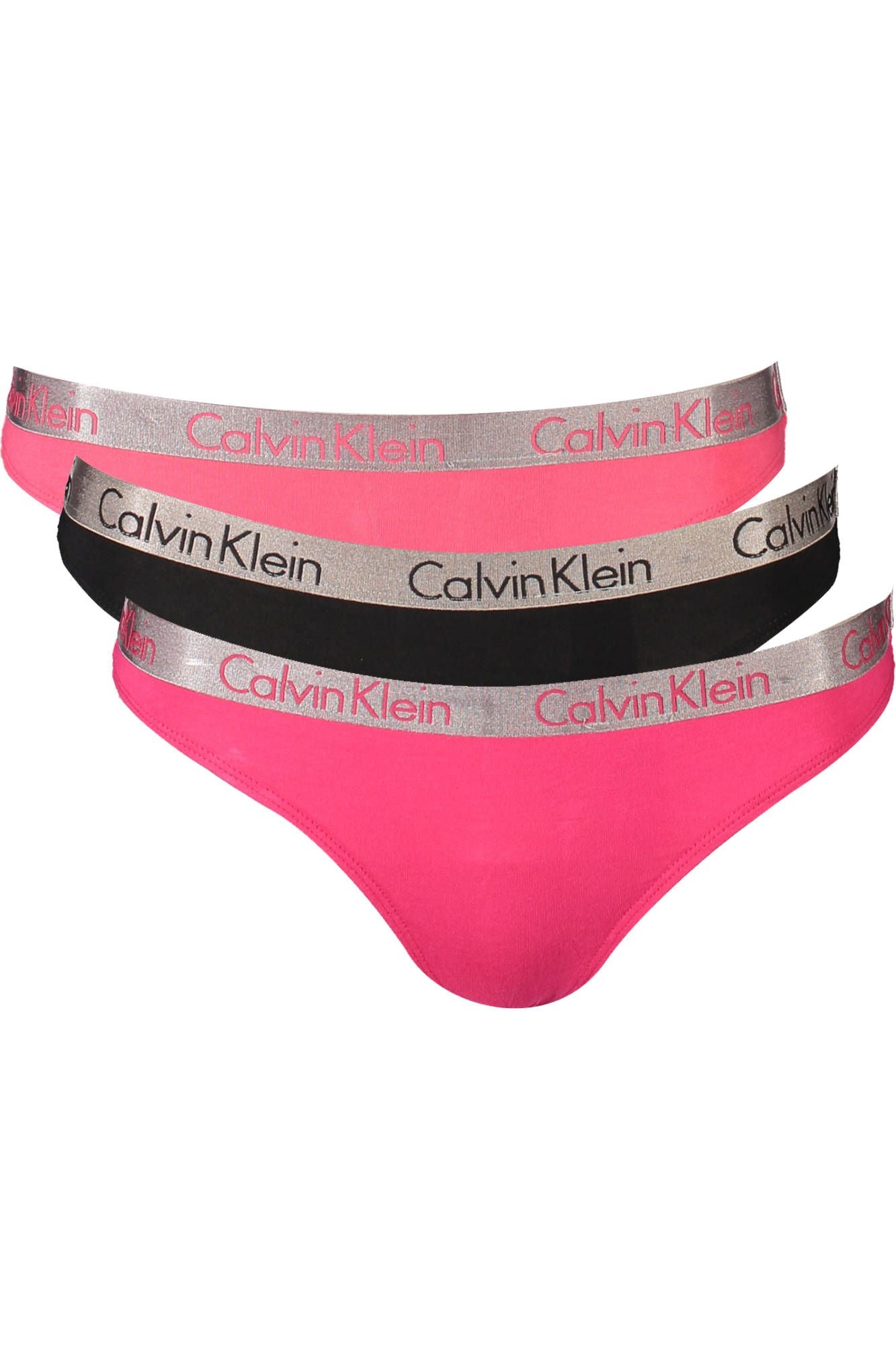 Calvin Klein Pink Cotton Women Thong Pack