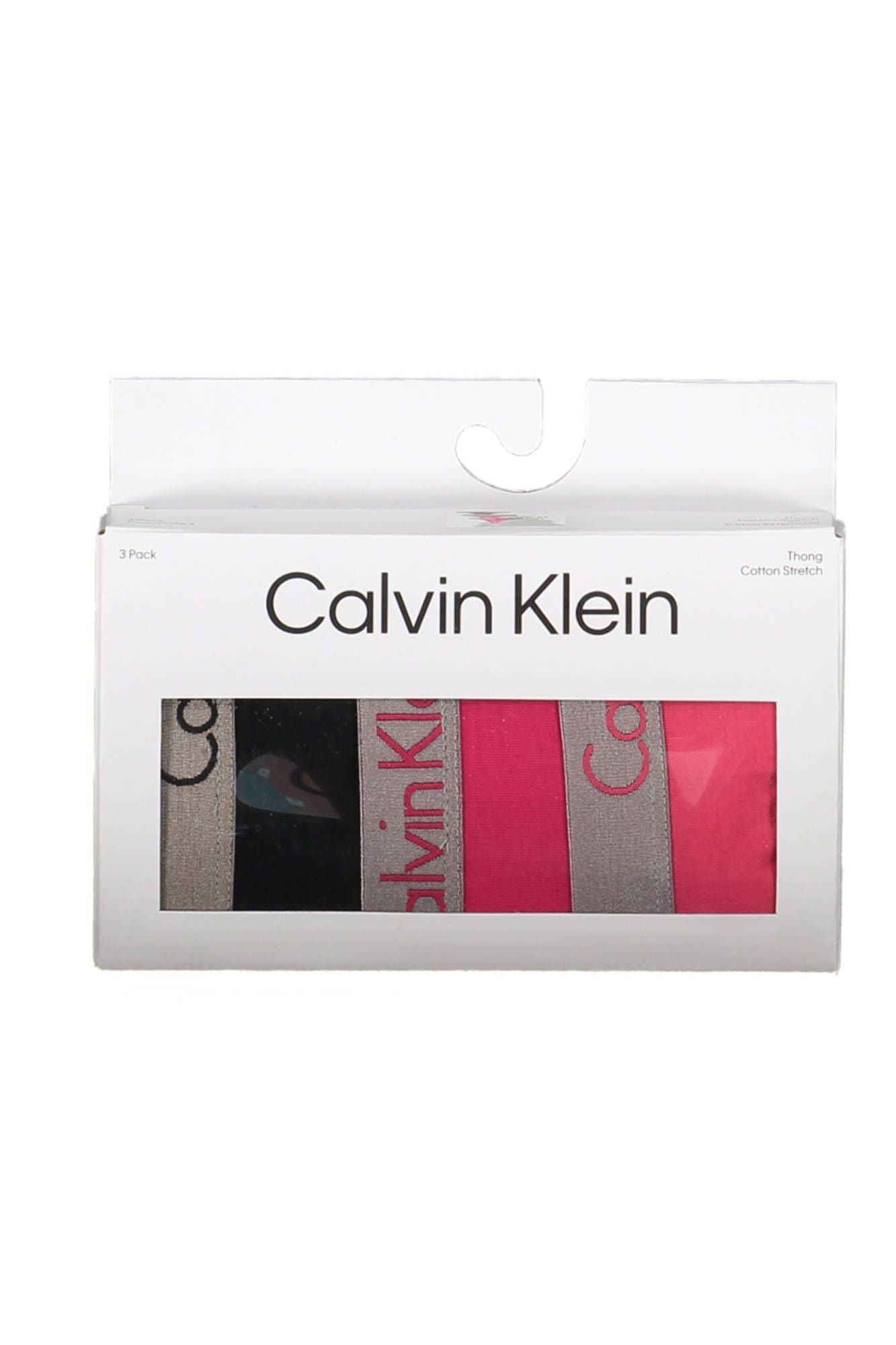 Calvin Klein Pink Cotton Women Thong Pack