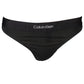 Calvin Klein Black Cotton Women Thong