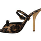 Dolce & Gabbana Crystal-Embellished Leopard Print Heels